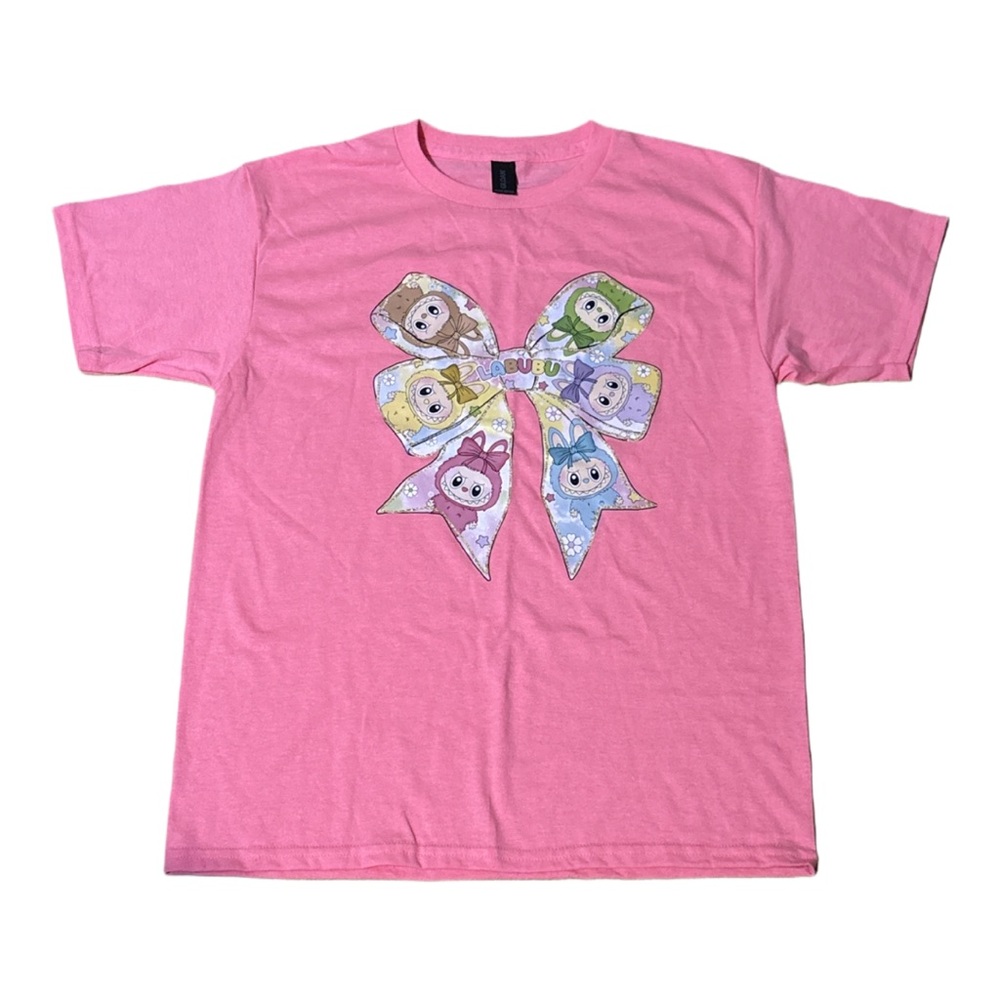 Pink Labubu Kids Graphic T-Shirt
